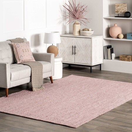 Nuloom Rigo Hand Woven Farmhouse Jute Area Rug 5ft x 8ft TAJT03I-508